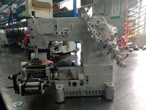 Machine à coudre industrielle à point de chaînette à cylindre, 4 aiguilles, 8 fils, ST 008-04085P, poignée en plastique OEM DIY, garantie 3 ans - Product Image 3