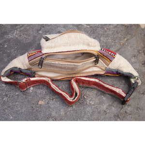 Riñonera de cáñamo duradero de primera calidad, multicolor, ecológica, ajustable, Hippie, multibolsillo, Natural, Bohemia, vegana - Product Image 5