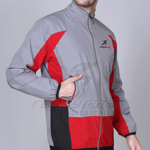 เสื้อแจ็กเก็ตผู้ชายสำหรับช่วงวอร์มอัพพร้อมดีไซน์คอสูงและเอวยางยืดและแขนเสื้อแจ็คเก็ตผู้ชาย - Product Image 4