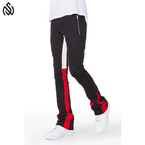 Pantalones Acampanados para hombre Nuevos pantalones acampanados informales para hombre Buena calidad El mejor color liso Pantalón de sudor acampanado hecho a mano - Product Image 2