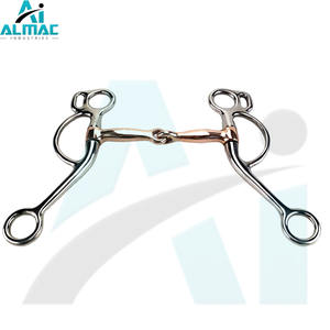 Broca De Filete de puerto alto ALMAC diseñada para un control más fuerte y señales de rienda claras, ideal para sesiones de entrenamiento de jinetes experimentados - Product Image 1