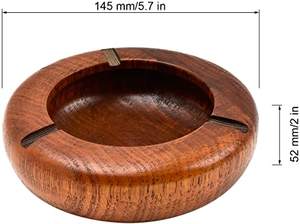 <b>Ashtray</b> Home Office Hotel Bar Bowl Modern design Wood & Metal <b>Ashtray</b> accessories Unique Square Shaped Car tabletop <b>Ashtray</b> - Product Image 5