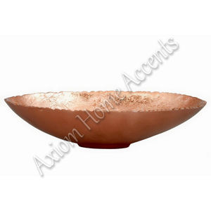 Bol à fruits en cuivre au design moderne et élégant en aluminium poli à la main par Artisan pour la salle à manger à usage commercial Accents jetables pour la maison Axiom - Product Image 6