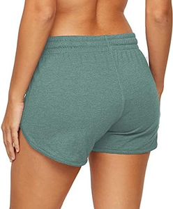 กางเกงขาสั้นเอวสูงสำหรับผู้หญิงเอวสูงระบายอากาศได้กางเกงขาสั้นสำหรับออกกำลังกายเล่นโยคะเล่นกีฬากลางแจ้งยิมฟิตเนสแบบลำลอง - Product Image 2