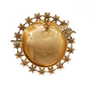 Mariposa de latón puro de calidad de exportación Urli decoración india tradicional hecha a mano artesanía de Metal fino latón indio tradicional - Product Image 2