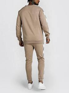 Ropa de calle personalizada, sudaderas con capucha cortas para hombre, Jersey grueso de gran tamaño, chándal, conjunto de chándal para hombre al por mayor, ropa deportiva para correr con logotipo personalizado - Product Image 3