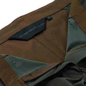 Pantalón de caza de color doble de alta calidad para exteriores 100% tela de lona de algodón botón de cierre frontal, bolsillos laterales, etiqueta tejida interior - Product Image 4