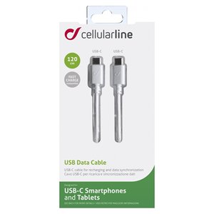 Cable de Alimentación USB-C Blanco de 1.2m, Adaptador y Conector USBDATACUSBC CW - Product Image 2