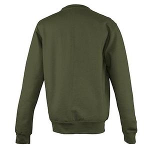 2025 personnalisé en gros hommes Olive sweat respirant col rond sweats à capuche OD vert pull coton polaire Streetwear surdimensionné tissu - Product Image 6