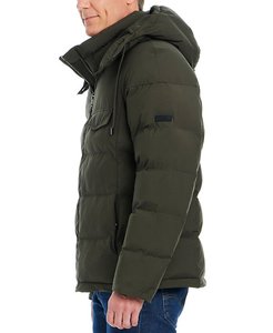 Chaqueta de hombre acolchada con capucha y logotipo personalizado con estilo, lo último en invierno, chaqueta acolchada extremadamente cálida - Product Image 4