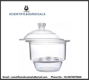 Dessicateur à vide en verre de laboratoire PC de haute qualité, personnalisable, OEM, plaque en verre neutre, agitateur en plastique - Product Image 2