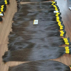 Minh Khang Proveedor de cabello Vietnam 150kg Negro natural Extensiones de cabello humano a granel Materia prima Almacén Lista de precios - Product Image 1