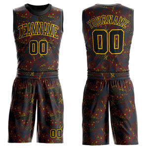 100% Polyester Quick Dry <b>Basketball</b> Uniform Unique Design Sports Wear with Breathable Feature Set Style - Product Image 1