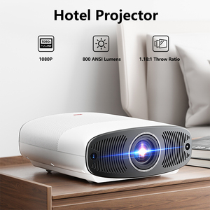 Proyector de Cine Toumei Q7 1080P/4K Compatible con Android 9, <span class=keywords><strong>Netflix</strong></span>/YouTube/Google TV Integrados, Duplicación por Cable, Aplicaciones Gratuitas |   Portátil - Product Image 2