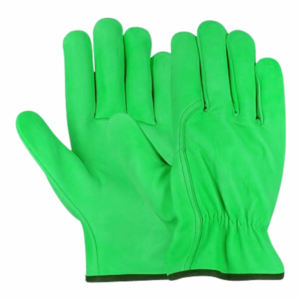 ถุงมือขับรถหนังวัวแท้คุณภาพสูงแบบหนาพิเศษ ป้องกันการลื่น พร้อมแถบยางยืด ป้องกันมืออย่างสบาย เหมาะสำหรับทำสวน - Product Image 4