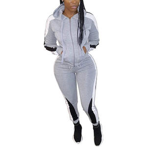 Survêtement personnalisé de haute qualité à fermeture éclair pour femmes, coupe ajustée, vêtements décontractés, ensemble de jogging, collection spéciale d'hiver, prix avantageux - Product Image 2