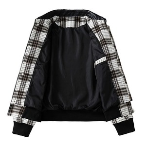 Veste chemise à carreaux rétro en flanelle pour hommes printemps automne décontracté coupe-vent à manches longues revers pour moto vêtements de course automobile - Product Image 4