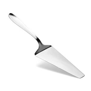 Ensembles de couteaux de service à gâteaux ronds de conception de base argentée polie acier inoxydable boucle plaquée argent ensembles de serveurs de gâteaux à poignée design - Product Image 5