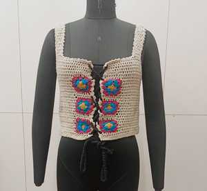 Fundas de cojín de algodón de macramé hechas a medida, hechas de hilos de algodón 100%, ideales para decoración del hogar y tiendas textiles para el hogar - Product Image 2