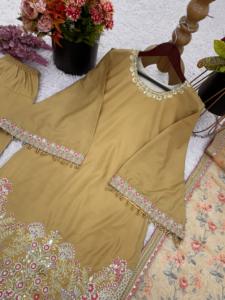 Conjunto de Kurta de Seda para Bodas Indias al por Mayor para Niñas, para Festivales - Product Image 6