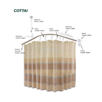 Soporte para Cortinas de 6 Ruedas con Broches y Accesorios para Rieles Adaptadores