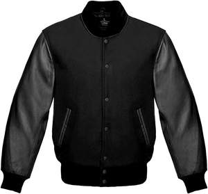 Vestes d'université vierges pour hommes vestes de baseball Letterman en cuir de laine vestes d'université pour hommes vente en gros - Product Image 6