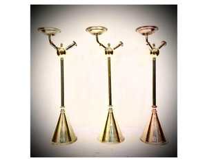 Funky Unique Modern Luxury Brass Lacquer Mini Hookah Pipe Sleek Slim Medium Size Hookah Shisha - Product Image 5