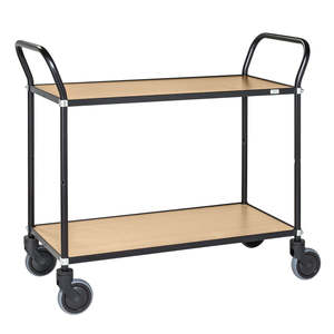 Heavy Duty Design <b>Trolley</b> with 4 Wheels Plywood Wood Material 200kg Load Capacity for Outdoor Shopping Storage <b>Tools</b> OEM Support - Product Image 1