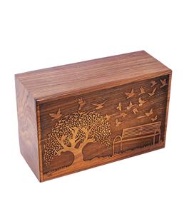 Árbol DE LA VIDA hecho a mano, urnas de cremación de madera para cenizas humanas, caja de urna funeraria grande para adultos, entierro (250 LB-palisandro) - Product Image 4