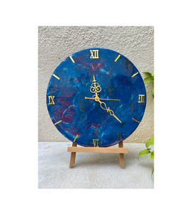 Horloge d'art en résine époxy de meilleure qualité pour la décoration murale de la maison et du bureau au prix de gros de fabrication indienne - Product Image 1