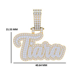 เสน่ห์จี้เพชรโมอิสคุณภาพระดับพรีเมี่ยมเสน่ห์10K สีทองทรงกลมสวยงาม VVS2ของขวัญสำหรับผู้หญิง - Product Image 4