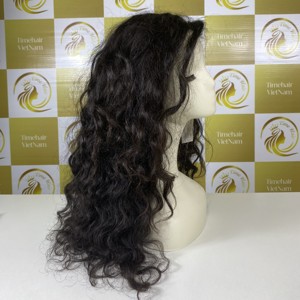 Perruques cheveux ondulés couleur naturelle100 % Vietnam extensions de cheveux humains haute qualité russe en vrac cheveux naturels - Product Image 1