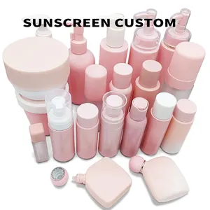 OEM Organic Plant Sunscreen Your Brand Moisturizing SPF30 SPF50 Effective Skin Care Set Vitamin C Herbal Anti-ageing Keep Youth