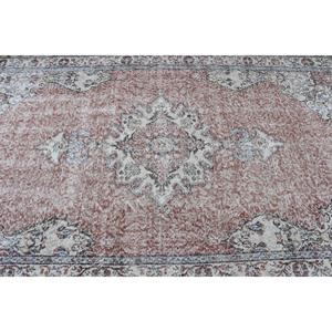 Alfombra Turca Vintage de Lana Roja, 5.3x9.2 pies (162x279 cm) - Product Image 5