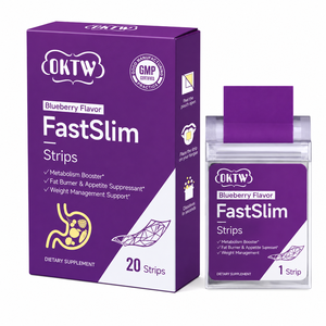 Tiras Botánicas para el Bienestar OKTW FastSlim, Sabor Arándano, 20 Tiras, Apoyo al Metabolismo, Limpieza Intestinal, Control del Apetito, Suplemento - Product Image 1