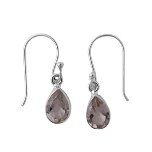 Pendientes de piedras preciosas de amatista verde Natural de Plata de Ley 925 sólida, pendientes de aro Vintage de plata para mujeres y niñas, regalo para fiestas - Product Image 1