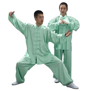 Ensemble de vêtements Tai Chi de qualité supérieure à bas prix, uniformes artistiques de mariage rouges de Kung Fu avec logos et étiquettes privés sur le prix de gros - Product Image 3
