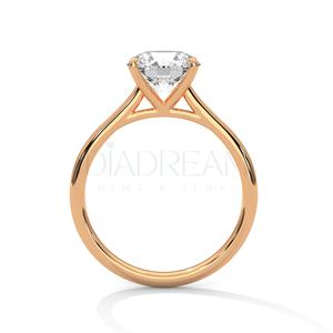 Anillo de diamante solitario de Plata de Ley 925 para mujer en diamante cultivado Leb de corte ovalado con claridad VVS en nuevo estilo de moda - Product Image 6