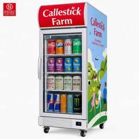 Autocollants personnalisés pour congélateurs et refroidisseurs commerciaux, en vinyle, pour habillage de façade, graphiques pour panneaux latéraux, autocollants de porte, pour présentoirs de boissons