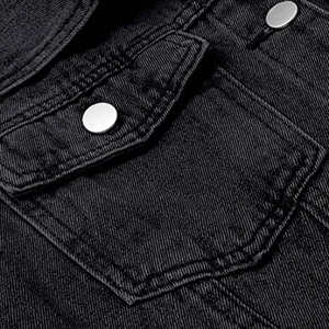 Veste denim d'hiver pour homme Veste denim vintage épaisse et chaude pour un look streetwear décontracté - Product Image 2