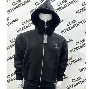 Vêtements de sport à double chapeau personnalisés Nouveau sweat à capuche coupe-vent d'hiver avec masque Ninja, style ample et polyvalent - Product Image 1