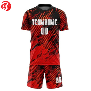 Uniforme de fútbol de manga corta para adultos Equipo deportivo Camiseta de fútbol Camisetas y tops de corte automatizado para ropa de fútbol - Product Image 2