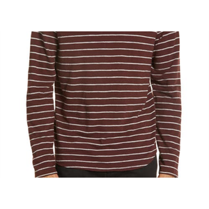 Felpa con Cappuccio Sportiva in Cotone a Righe Vince, Taglia Unica, Stile Vintage con Cerniera, Design Stampato Nero Prugna Grigio XL, Lavorata a Maglia, Taglie dalla XXS alla 6XL - Product Image 3