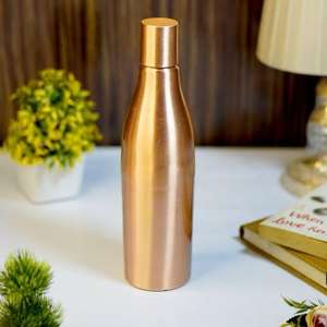 Vente en gros de bouteilles en cuivre pour le bar Bouteilles de table en cuivre pour la décoration en émail de haute qualité et brillant Bouteilles d'eau pour boissons personnalisées - Product Image 5
