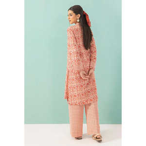 Ensemble 2 pièces élégant pour femme en mousseline imprimée TL-62016, grande taille, longueur genou avec fermetures éclair, pour fêtes et tenues de travail, taille unique et XS - Product Image 3