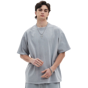 Ropa informal estilo Hip Hop, camiseta gráfica para hombre, camiseta Vintage de gran tamaño, ropa para hombre, camisetas personalizadas Dtg, envío DDP - Product Image 1