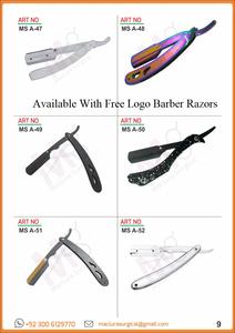 มีดโกนหนวดแบบตรงใช้ได้ทั้งชายและหญิงอุปกรณ์โกนหนวดแบบมีดครึ่งใบมีดแบบใช้แล้วทิ้งทำโลโก้ได้ตามต้องการ - Product Image 5