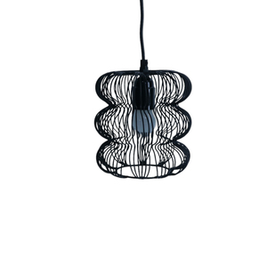 Élégant noir métal fer Cage pendentif lumière Ceiligh pendentif éclairage pour cuisine salle à manger lustres moyens bureau à domicile - Product Image 2