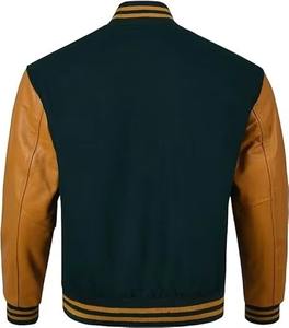 Chaquetas de béisbol Varsity Letterman con bordado personalizado de alta calidad Jersey liso para hombres y mujeres - Product Image 2