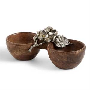 Cuenco de madera decorativo para uso en la cocina casera hecho de madera duradera con diseño rústico y superficie pulida lisa - Product Image 5